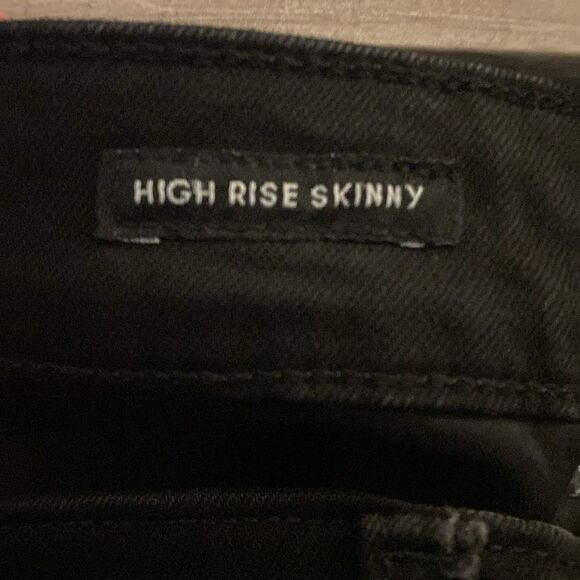 NWT New Free Assembly Black High Rise Skinny Jeans Size 14 - Picture 12 of 12